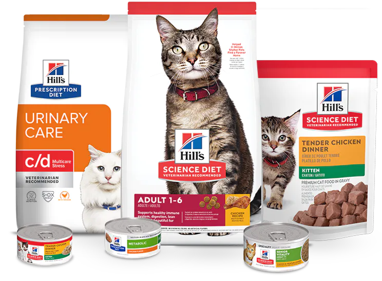 Pacotes de alimentos Hill's Pet Science Diet