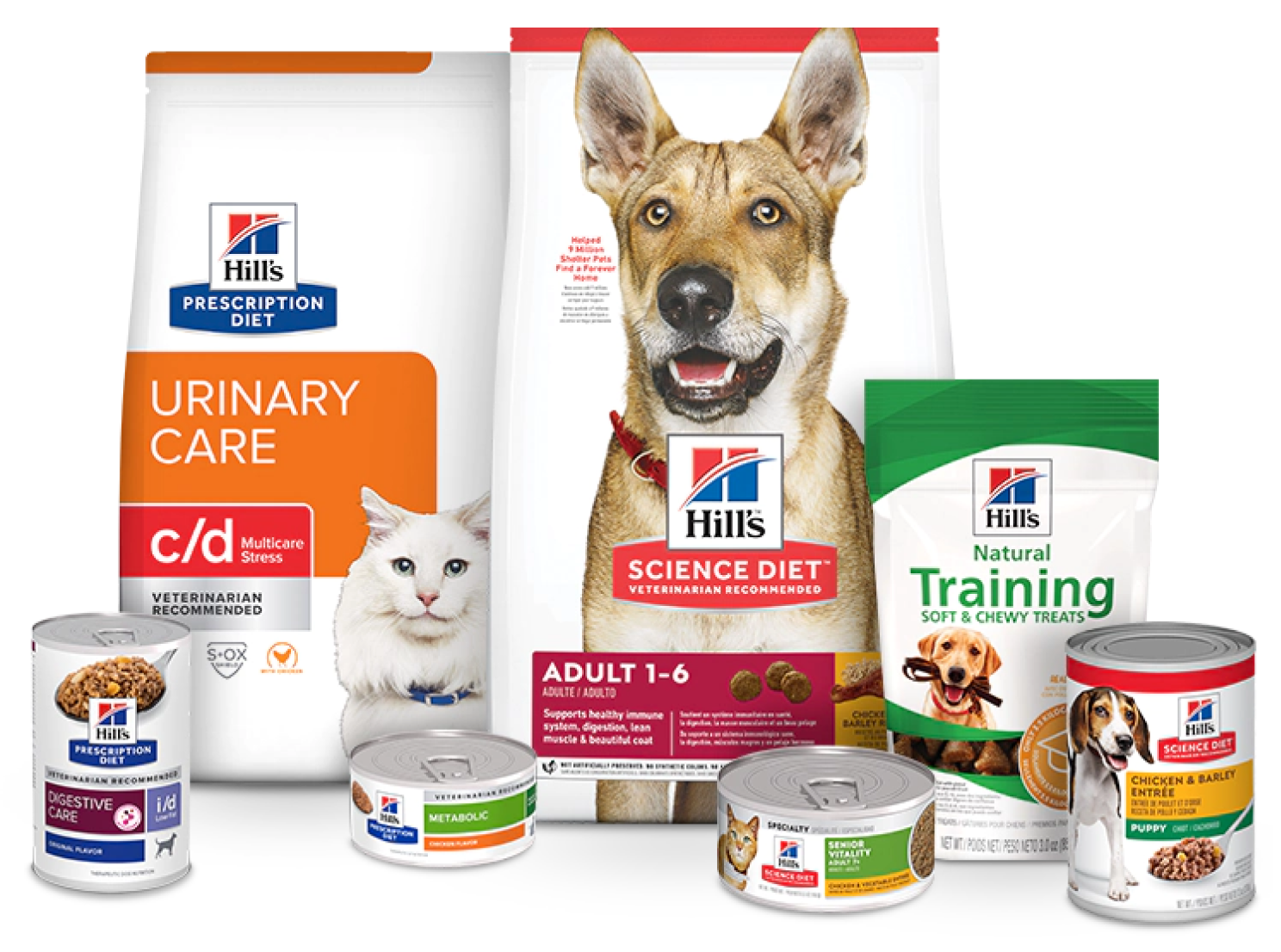 Pacotes de alimentos Hill's Pet Science Diet