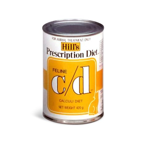 Ração enlatada para cães e gatos Hill's Prescription Diet c/d
