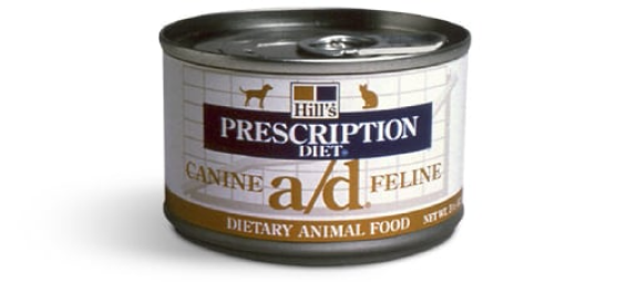 Ração enlatada para cães e gatos HIll's Prescription Diet a/d