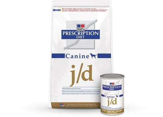 Embalagem de ração seca e úmida para cães da Hill's prescription diet j/d